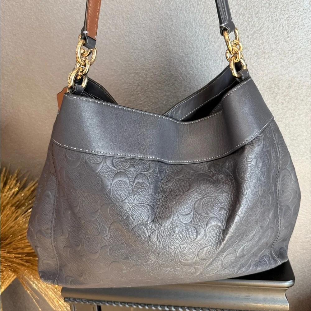 Coach Black and Brown Hobo Bag - Picture 5 of 16